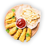 Chicken Goujons With Chips 